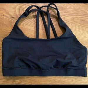 black lululemon energy bra